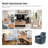 Alfonso 27"Wide Faux Leather Swivel Armchair-1889692864
