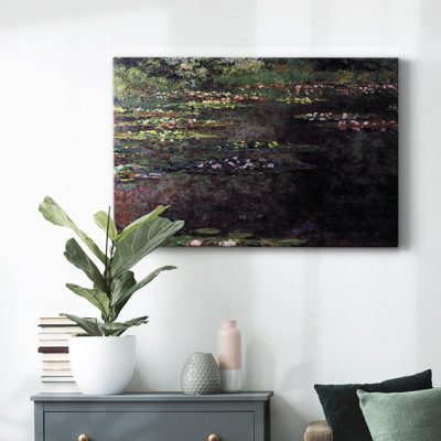 Nymphéas, paysage d'eau # 5 par Monet-Gallery, toile tendue