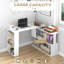 Bureau en L avec tablettes de rangement-1313606729