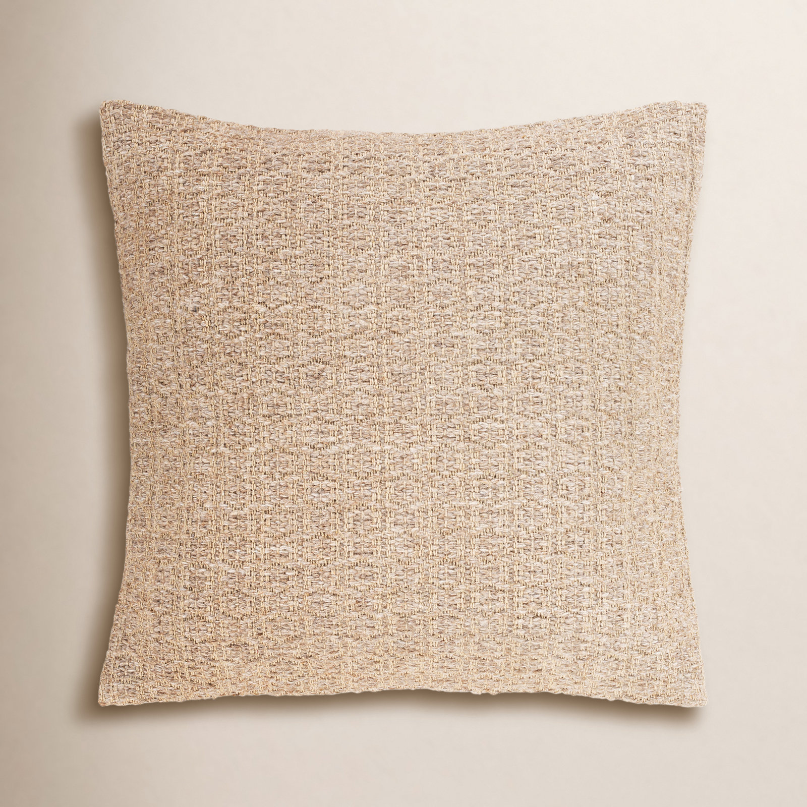 Hemlen Wool Throw Pillow, Polyester/Polyfill
