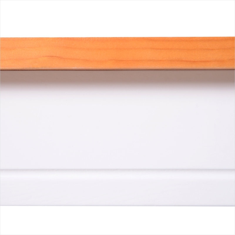 Ensemble de salle à manger 4 personnes en bois massif avec finition blanche classique, table de cuisine compacte et chaises pour petits espaces