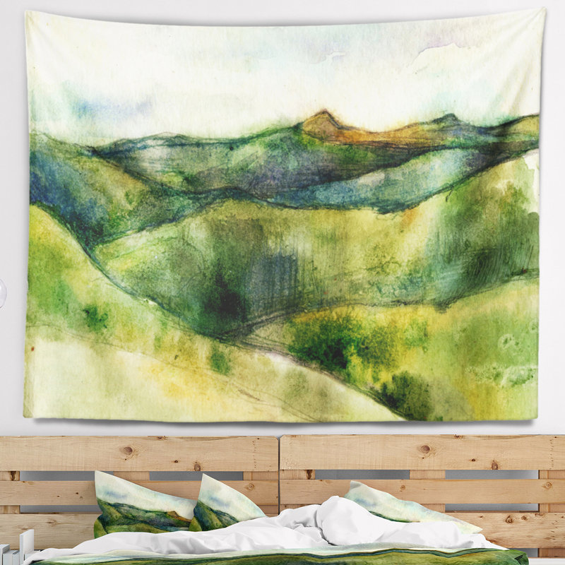 Landscape Polyester Tapestry, 32" H x 39" W