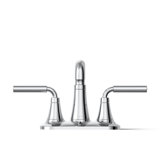 Tone Two-Handle Centerset Bathroom Sink Faucet with Clicker Drain, 0.5 GPM