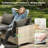 Sorella 7-piece Modular Outdoor Rattan Seating Set With Cushions, Swivel & Rocking Chairs, Outdoor Table With Integrated Lighting For Patio Or Backyard-1893690396-1893690392-1893690471