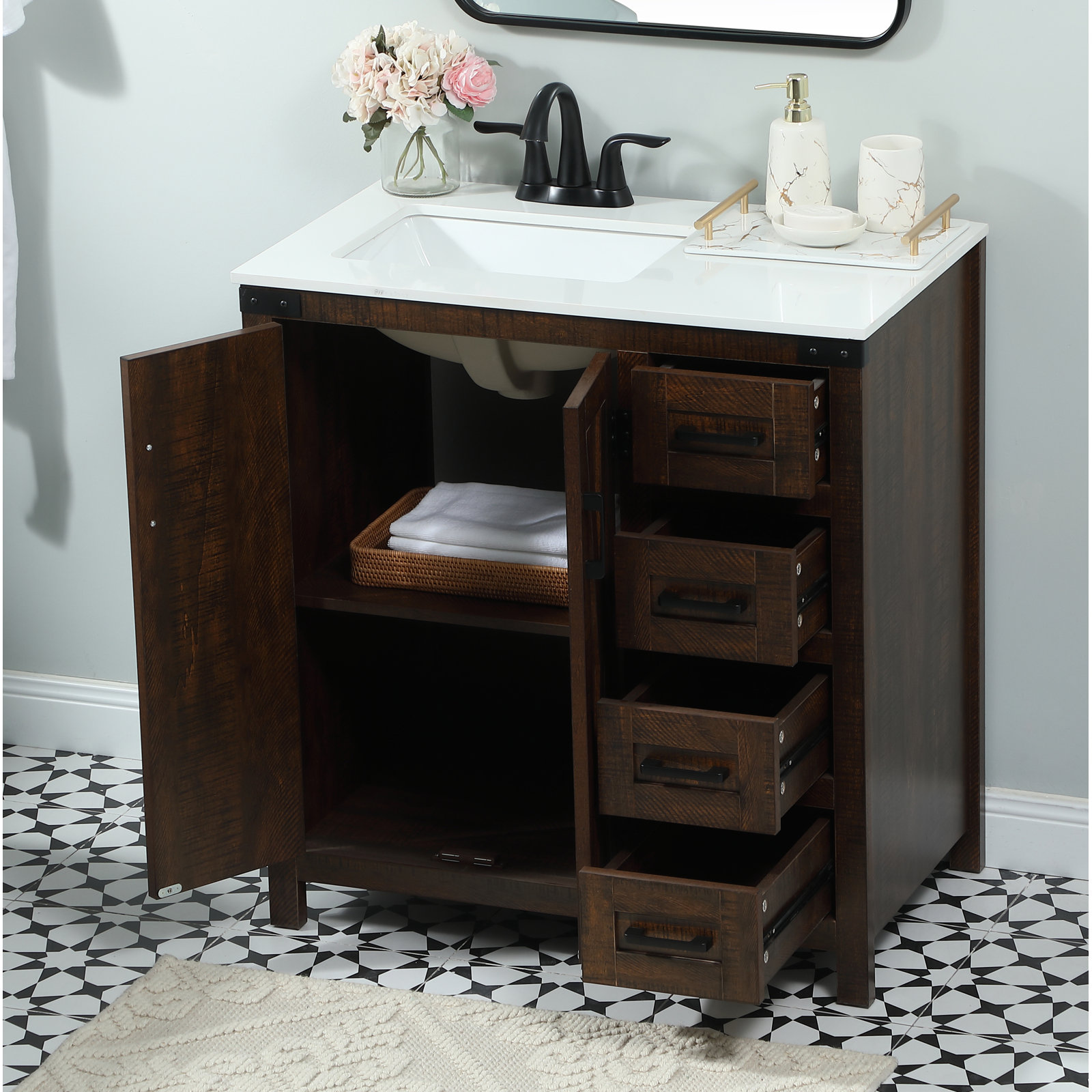 Slayton 32 " Single Bathroom Vanity, Expresso