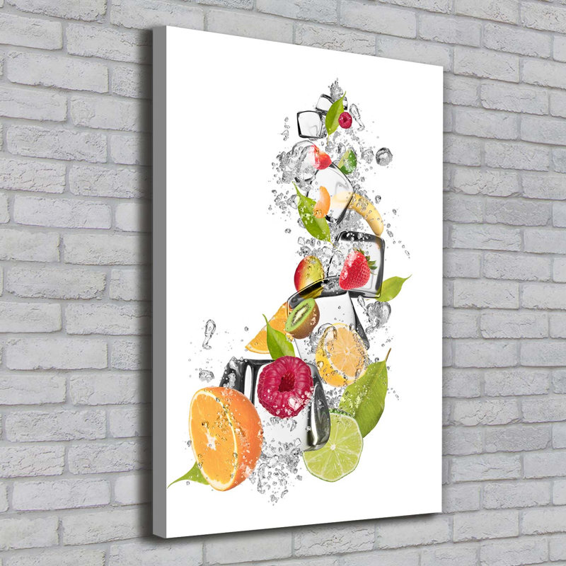 Fruit And Ice - Wrapped Canvas Print