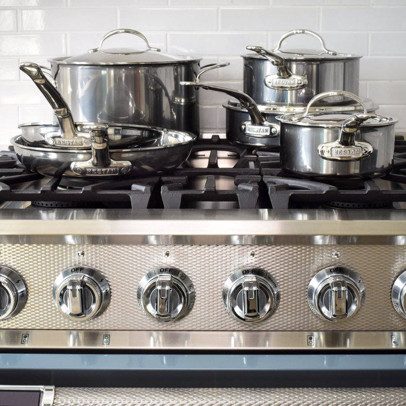 Hestan NanoBond 10-Piece Stainless Steel Cookware Set