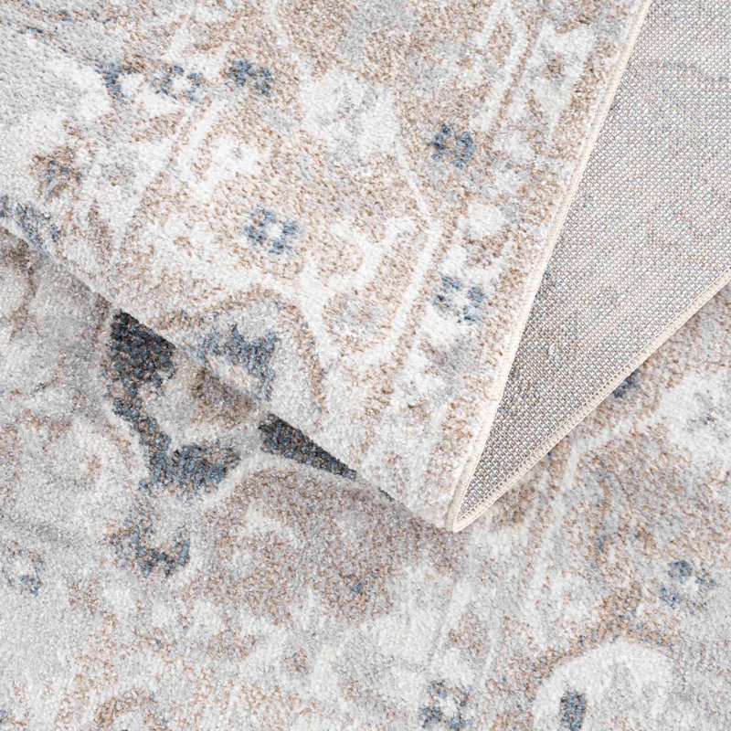 Brunetti Oriental Machine Washable Brown Area Rug, Rectangle 2'3" x 3'9"