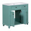 Meuble-lavabo simple avec plateau Kashima 35,4
