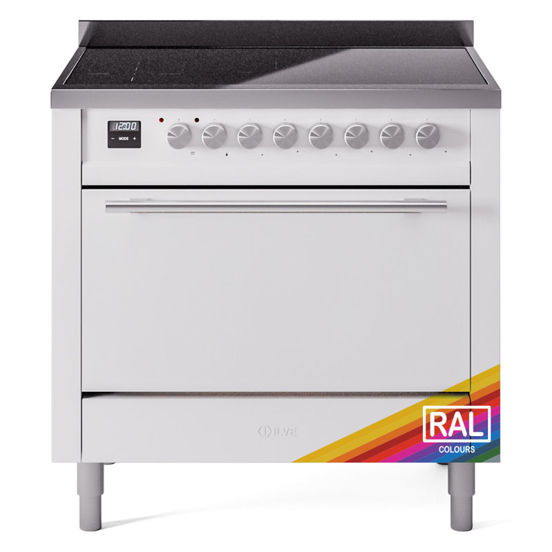 Cuisinière à induction ILVE Professional Plus II 36, 6 éléments à induction (RAL), RAL classique / acier inoxydable