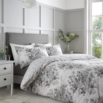 Elinda Floral Reversible Duvet Cover Set