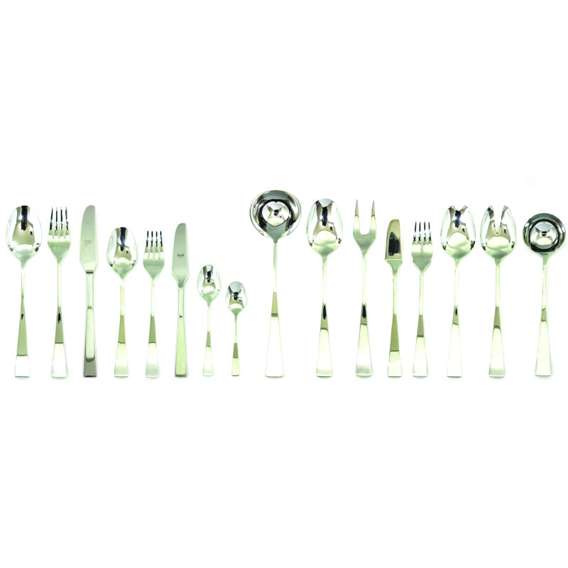 Ensemble de couverts Italia - 126 pièces - Acier inoxydable, Argent argent