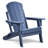 Alice All - Weather Folding Chair And Table , Patio Lawn For Outdoor Recreation, Navy Blue, Heat , Stackable Small Gardens Of 2, Garden, Backyard, Balcony, Ergonomic Design, Water Resistance