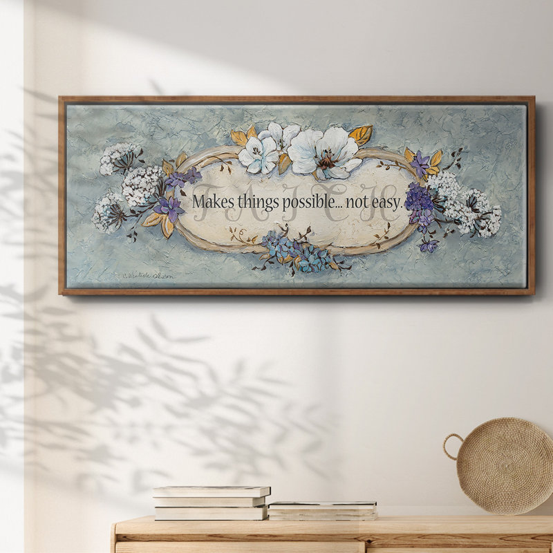 Faith- Framed Canvas, 24" H x 60" W