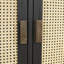 Royette 42" Wide Server in Beige/Black