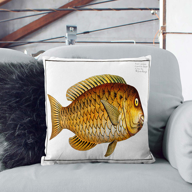 Square Throw Cushion, 40cm H x 40cm W x 15cm D