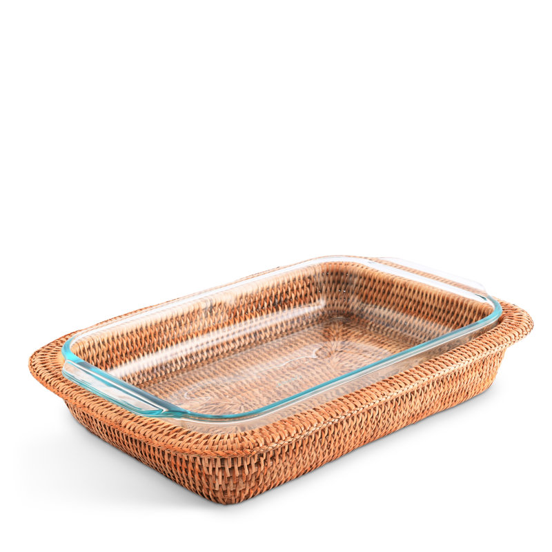 Vagabond House Rectangle Rattan Casserole Bakeware