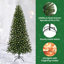  Artificial Christmas Tree with 300 LEDs Green PE and PVC-150818594