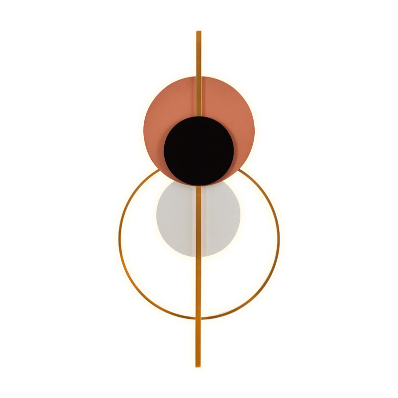 Applique à bras en métal à DEL, H 2 po x l 47,2 po x P 22,4 po