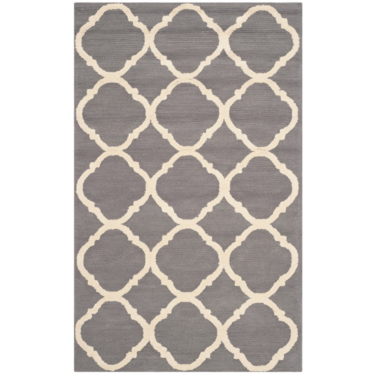 Fullerton Hand Hooked Cotton Pile Geometric Rug