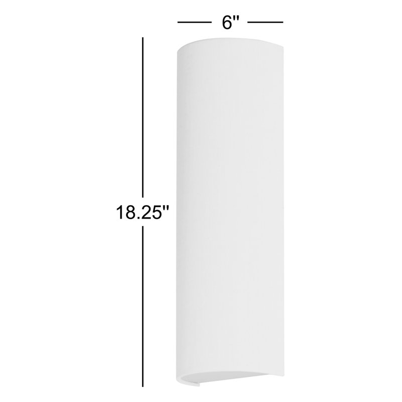 Everie LED Flush Mounted Sconce, Grasscloth