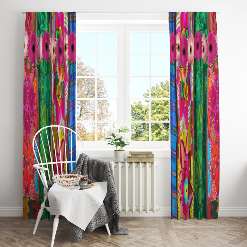 Semi Sheer Curtain, 20" W x 52" L