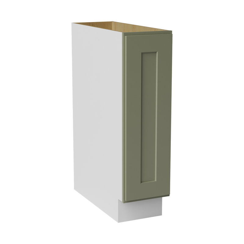 Armoire de cuisine en bois massif prêt à assembler Sinber, 9", Vert saga