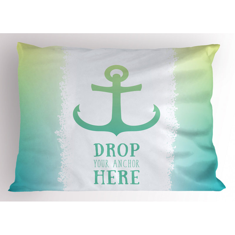Narwhal Polyester Ombre Sham Set, Twin