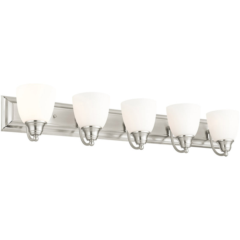 Éclairage pour meuble-lavabo 5 lumières Meliton, Bronze