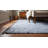Graceful Marrakech Blue Hand-Knotted Wool Contemporary Transitional 8' x 10' Area Rug