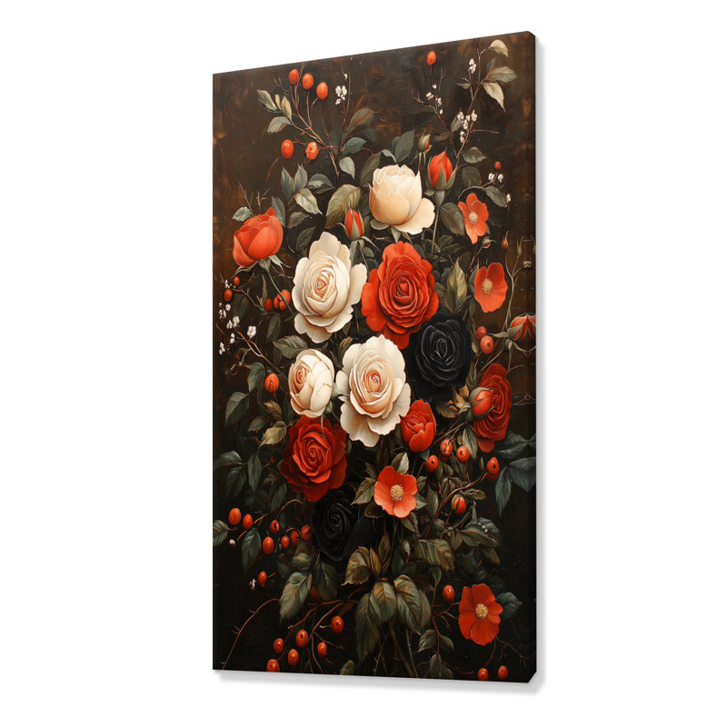 Chambliss - impressions murales florales, H 60 po x l 28 po, Toile tendue, Ne s’applique pas