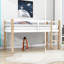 Lit mezzanine simple en bois avec lattes