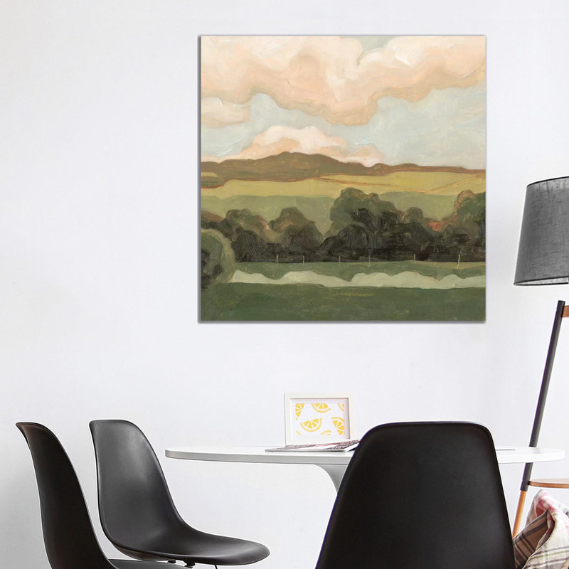 Ochre Evening I 1 Piece Wrapped Canvas Wall Art, 93.98 cm H x 93.98 cm W x 3.175 cm D