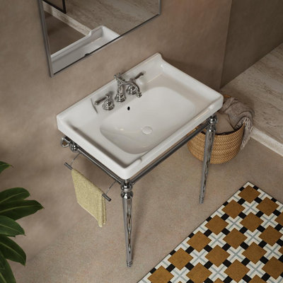 Elegant Ceramic Bathroom Console