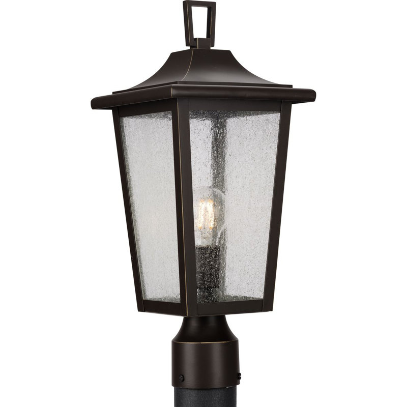 Lampadaire d'extérieur 1 lumière, Bronze antique