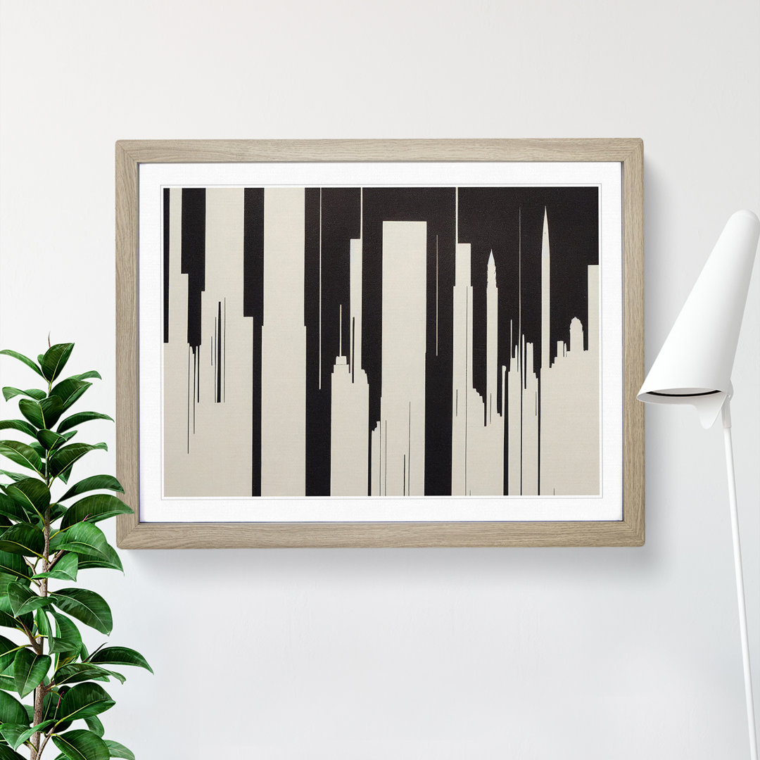 Incredible Skyscraper Skyline Abstract - Single Picture Frame Print