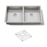 Strive 29-1/2 In. Undermount Double-Bowl Kitchen Sink