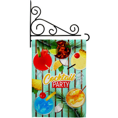 Double Sided 222'' H x 156'' W Polyester Flag Set