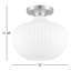 Plafonnier semi-encastré 1 lumière 12 po Collina-66203357