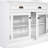 White Modern 83.4" Tall Bookcase With 2 Tempered Glass Doors, 1 Drawer, Adjustable Shelf And - Oxidation Drawer Hardware Solid Wood, Board Rectangle 3 Open Shelves For Bedroom Organization Wood-124151131