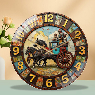 Horloge murale rétro 12 po