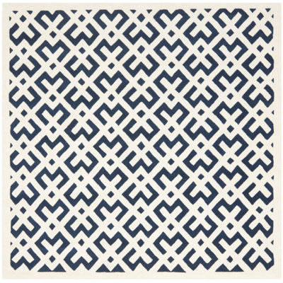Deedie Hand Tufted Wool Geometric Rug