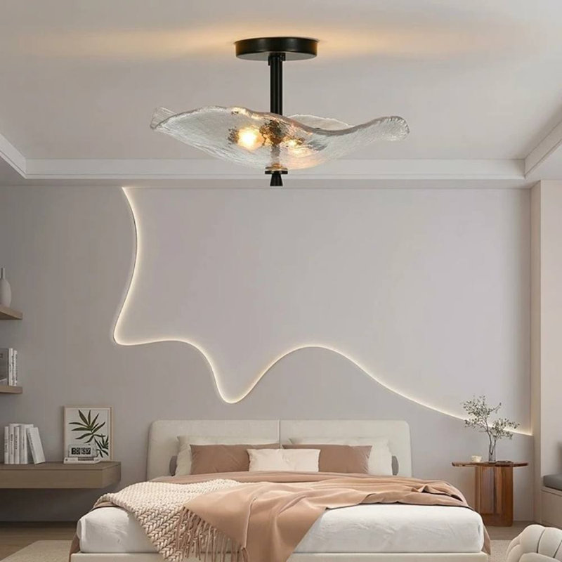 Flush Mount Ceiling Light (Black)