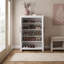  2 Door Shoe Cabinet with Open Shelves-116166690