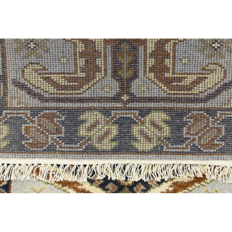 Tapis gris clair géométrique 2 pi 7 po x 6 pi Siiza Sieana