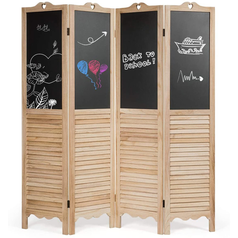 Cloison pliante 4 panneaux l 63,5 "x H 68"