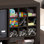 Insert pour cube de rangement à 9 compartiments, compatible avec les cubes triple épaisseur Ikea Kallax, pour le rangement et l'organisation, chêne foncé