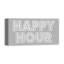 «Happy Hour», reproduction d'art textuel sur toile tendue