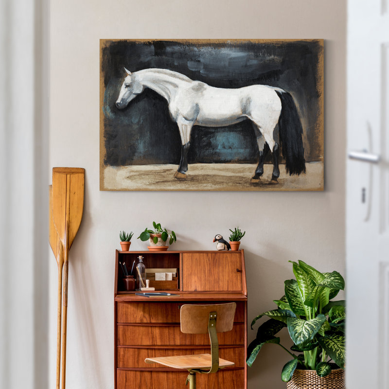 Études équestres VI - reproduction d'art sur toile, H 27 po x l 18 po x P 1 po