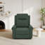 Fauteuil inclinable et pivotant berçant en cuir Becklin-120922554